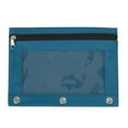 thumbnail image 5 of 100 Pack of Bulk Wholesale 3 Ring Binder Clear Window Zippered Pencil Cases for Pens, Pencils, Markers, Scissors, Sharpeners, Erasers & More in 8 Assorted Colors, 5 of 8