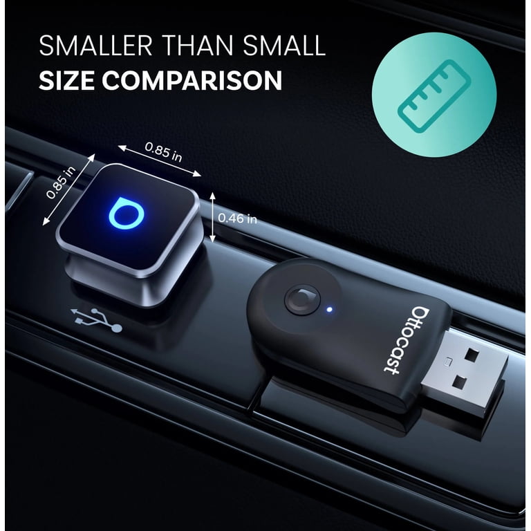 Ottocast Mini Cube 3.0 Wireless CarPlay Android Auto Adapter Plug
