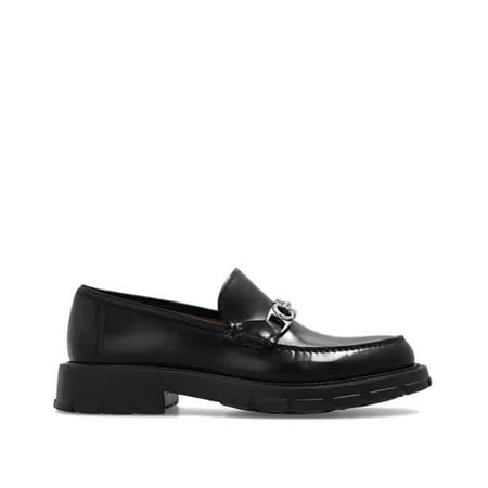 

Salvatore Ferragamo Men s Black Gancini Ornament Moccasin Size 7