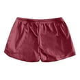 thumbnail image 4 of Women'S Shorts Women Summer Workout Sweat Shorts Cute Low Rise Mini Shorts With Drawstring And Pockets Sleepwear RD2 S, 4 of 5