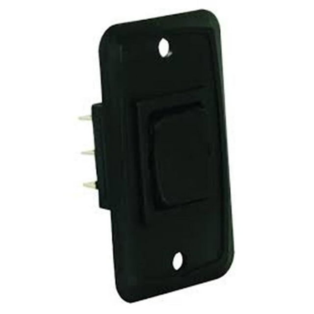 12V HD Mom-On, Off & Mom-on Rocker Switch, Black
