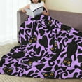 thumbnail image 6 of Sikiie Cartoon Black Cats Ultra-Soft Micro flannel Blanket Luxury All Seasons Warm Blanket for Bedding Sofa and Travel (4 sizes)-60"x50", 6 of 7