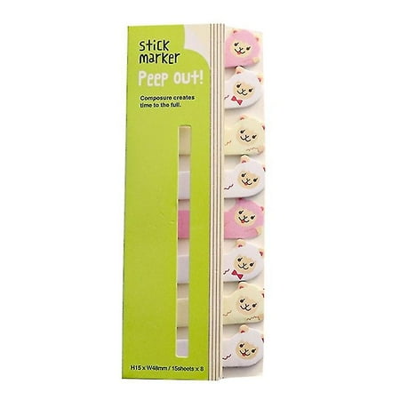 160 Sheets Index Labels Writable Index Tabs Stickers Cartoon File Flag ...