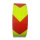 thumbnail image 1 of Cinta de advertencia de seguridad reflectante autoadhesiva para coche de 5cm x 3m, pegatina de tira reflectante para señal de flecha de Herramientas de reparación de automóviles rojo amarillo Speravity CZ10664-04, 1 of 6