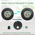 thumbnail image 4 of Mini Hygrometer Digital Thermometer Humidity Meter Hygrometer Thermometers Indoor/Outdoor Humidity Monitor Reptile Thermometer for Humidors Greenhouse Garden Cellar Fahrenheit(℉)/ Celsius(℃) 4 Pack, 4 of 7