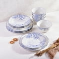 thumbnail image 3 of 222 Fifth Hudson Valley Blue Decal on White 12 Pc Set, Microwave Safe, 3 of 7