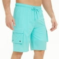 thumbnail image 6 of Mifsaly Men's Cargo Swim Shorts with Multi Pockets Drawstring Quick-Dry Beach Shorts Baggy Swimming Surfing Bathing Suit L, 6 of 6