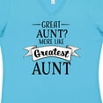 thumbnail image 4 of Inktastic Great Aunt? More Like Greatest Aunt Women's V-Neck T-Shirt, 4 of 5