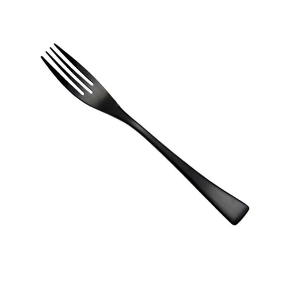 LEORX 1Pc Black Stainless Steel Table Fork Ideal for Steak and Daily Dining