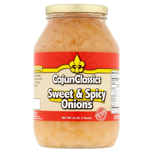 Cajun Classics Sweet & Spicy Onions, 32 oz