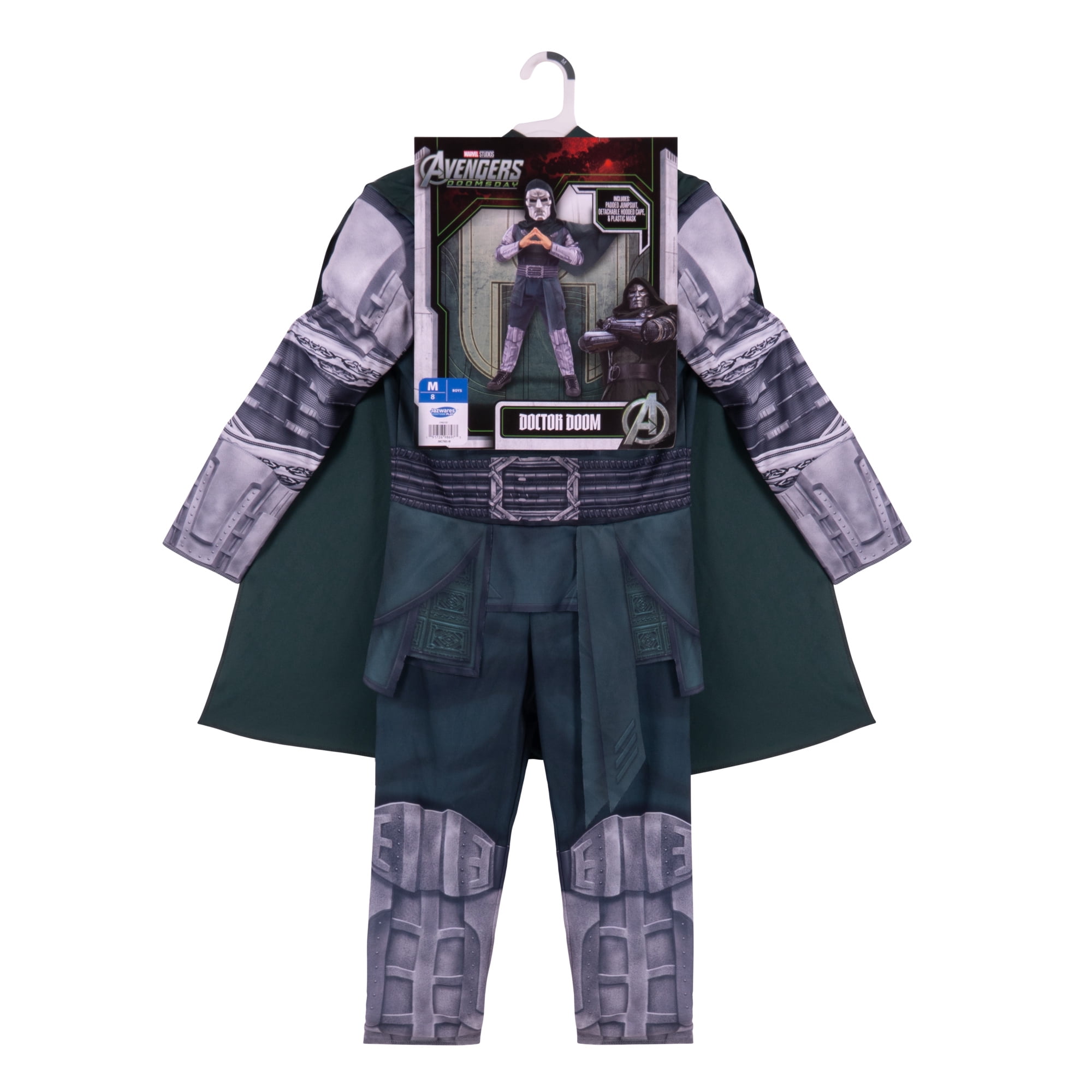 Marvel's Doctor Doom Halloween Costume for Children, Boy's Size M (8), by Jazwares