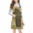 thumbnail image 1 of SUNENAT Christian Religious Bible Verse The Lord Is My Rock Religious Chef Aprons Professional Kitchen Chef Bib Apron with Pockets Adjustable Neck Strap, 1 of 2