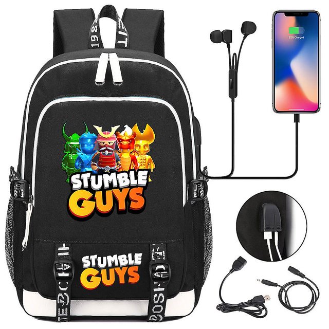2023 Trendy Stumble Guys School Bag - Mochila Kawaii multifunción liviana, simple y linda para estudiantes