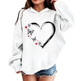 thumbnail image 2 of Shadoumai Girls Stylish Long Sleeve Casual Pullover Hooded Sweatshirt Soft Fabric Warm Autumn Daily Outerwear for Kids, Girls Stylish Autumn Hooded Sweatshirt, 2 of 4