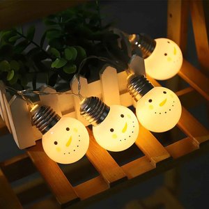 Bwiyojiz 6.56ft Fenêtre du Père Noël Rideaux lumières String Lamp Party Décor avec 10 LED Perles Accueil & Accents décoratifs luminaires, en plastique, blanc, cadeaux pour vous-même