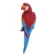 thumbnail image 1 of Modelo de Aves de Resina CUTICAT Ornamento de Jardín 38cm Rojo Azul, 1 of 8