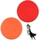 thumbnail image 1 of Naranja + Rojo - 2 piezas de frisbee para perros, juguete de frisbee para perros, de goma resistente, ideal para actividades físicas y juegos al aire libre (diámetro de 17,8 cm)., 1 of 5