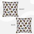thumbnail image 3 of Bingfone Bulldog Sunglasses Face Linen Throw Pillow Covers Cushion Case Pocket Button Vintage Farmhouse Pillowcase-16"x16", 3 of 9