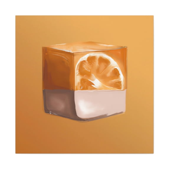 Orange Minimal Blaze - Canvas