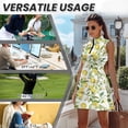 thumbnail image 6 of KUIFORTI Lemon Flower Couple Golf Matching Outfits Matching Couple Golf Shirts Woman Golf Clothing Set with Pocket Built in Shorts Breathable Fabric for Golf,Tennis,Hiking,Running,Gym, 6 of 7