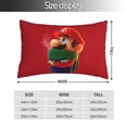 thumbnail image 2 of Lsque Mario Pattern Bedding Waterproof Pillow Protector Zippered Queen – Bed Bug Proof Pillow Encasement-20"x30", 2 of 6