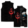 thumbnail image 3 of Chaleco cortavientos con costuras geniales para hombre, chaqueta sin mangas con patrón 3D a la moda para hombre, chaleco para hombre, ropa deportiva para exteriores y ciclismo, 3 of 5