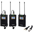 thumbnail image 1 of Comica Professional Audio Equipment COMI-CVMWM100PLU Wireless Dual Microphone System & One Receiver, 1 of 2