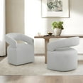 thumbnail image 2 of CHITA Modern Mobile Dining Chair with Casters & Open Back, 2 of 10