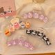 thumbnail image 3 of Sanrio-Pinza para el pelo con forma de garra de dibujos animados, accesorio de cola de caballo con forma de corazón, Flash fino, transparente, 3 of 4