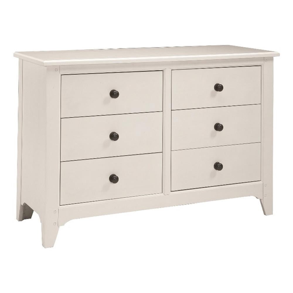 Westwood Design Westfield 6-Drawer Dresser Brushed White
