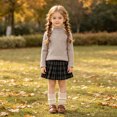 thumbnail image 3 of Mnyotv Unisex Kids Knitted Thermal Underwear Sweaters Casual Fall Clothes Long Sleeve Slim Fit Pullover Sweater Size 4-5 Years, 3 of 9