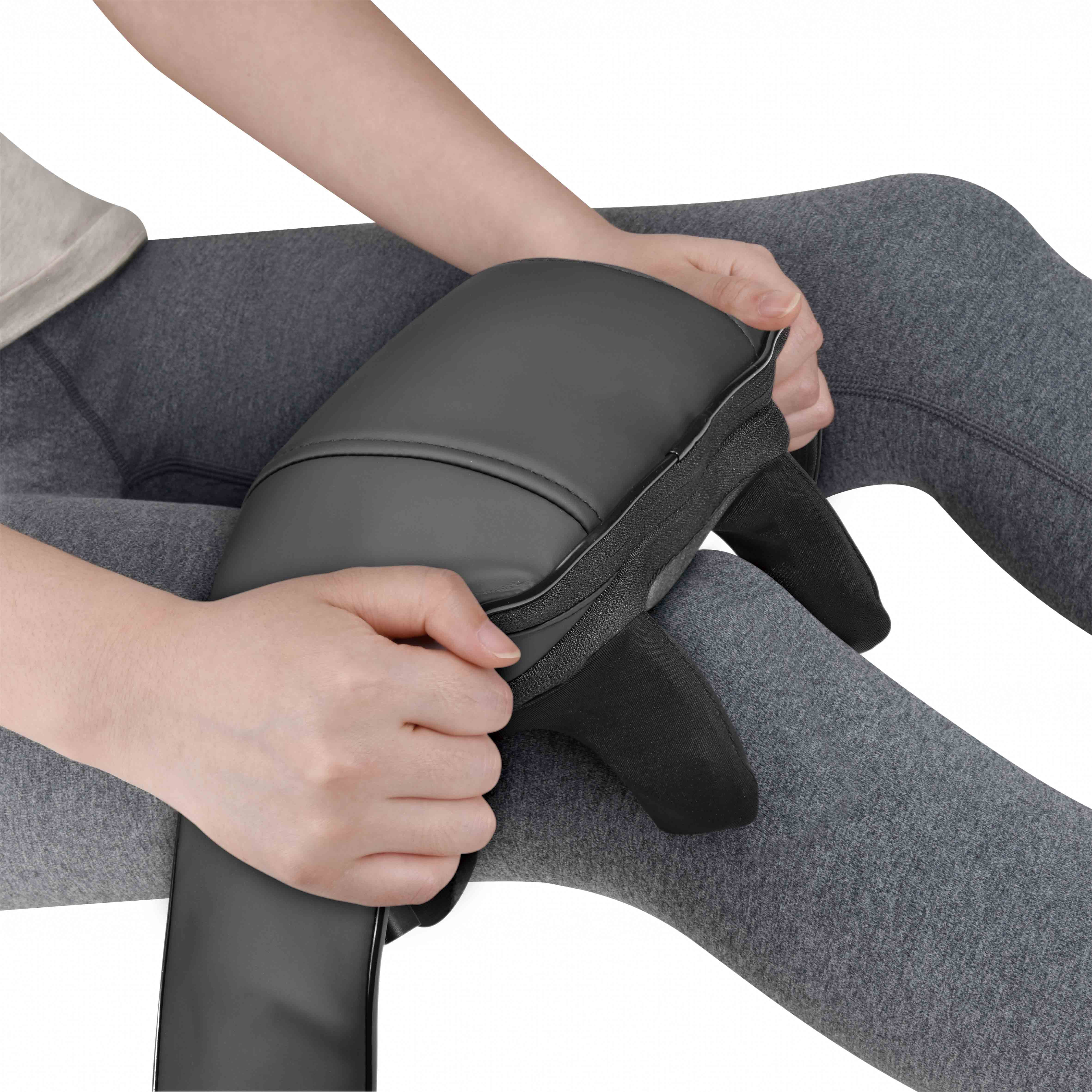 Health Touch Deep Kneading Neck and Shoulder Shiatsu Massager with Soothing Heat, Black