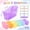 Translucent Pastel-6, variant on Plastic Stackable Storage Crates Pastel 12 Count Classroom Home Organization