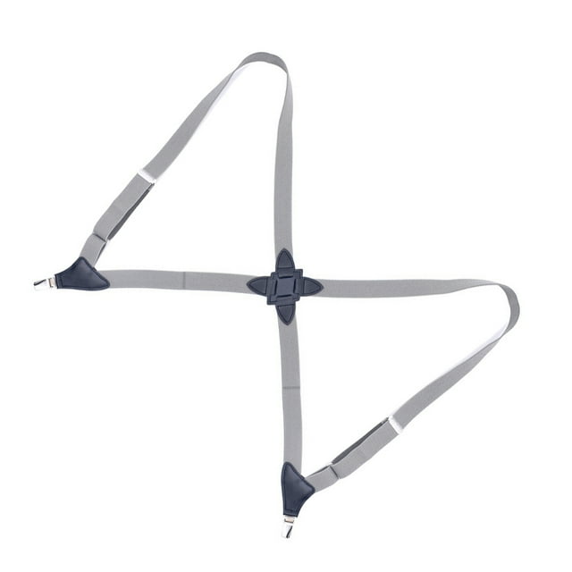 fastboy Orthèse en Polyester pour Hommes et Femmes, à la Mode, de Remplacement, Portable, Élégante, Ajustable, Élastique, Orthèses Dorsales avec 2 Pinces, Gris