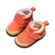 thumbnail image 2 of Puntoco Botas De Nieve De Invierno Para Bebés De 1-2-3 A 4 Años, Zapatos De Suela Blanda Para Bebés, Además De Zapatos Grandes De Algodón Gruesos De Terciopelo, Color Naranja Rosa 24, 2 of 4