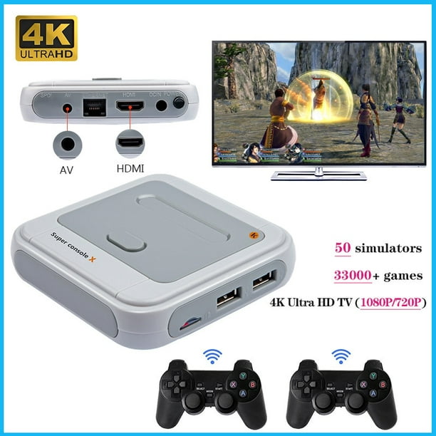 Mini Video Game Console Super Console x 33000 Games Entertainment System  Classic Built-in Games 2 Controllers