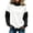 Black, variant on Women's Fall Winter Casual Color Block Pullover Sweatshirt Long Sleeve Crewneck Loose Fit Trendy Streetwear Hoodie Alternative Soft Fleece Lined Cozy Warm Top