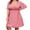 Pink dresses for women 2023, variant on Summer Saving Wycnly Dresses for Women 2024 Casual High Waist Swing Hem Plus Size Short Dresses Short Sleeve V-Neck Striped Print Summer Mini Sun Dress Pink XL Clothes