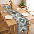 thumbnail image 3 of Sagge Green Boho Table Runner - 70 Inch Long, Kitchen Dining Table Runner Dresser Scarves, Country Southwest Aztec Geometric Farmhouse Decor for Coffee Tables Wedding Party Banquet, 3 of 8