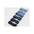 thumbnail image 4 of INSPIRE CHIC Cotton Blend Denim Flat Shoelace, 0.31'' Width Shoe Laces for Sneakers Black 100CM/39.37", 4 of 7