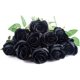 thumbnail image 3 of Xiao Hua 10 rosas artificiales de tallo largo de seda para ramo de boda, decoración del hogar (negro), 3 of 5