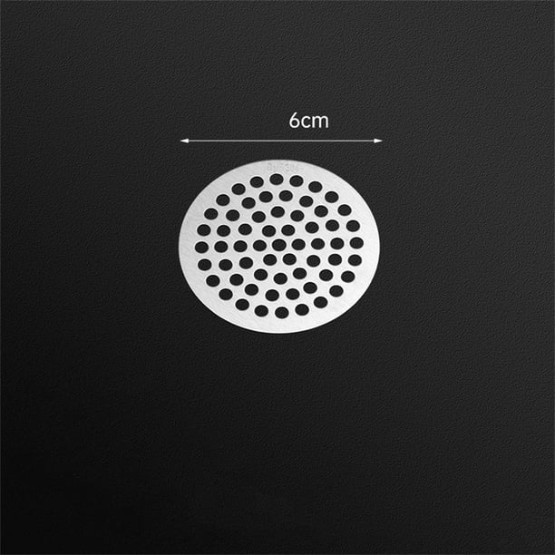 KDJ Stainless Steel Shower Drain Cover Hair Catcher Strainer for Bathroom Sink 6CM Round Filter Anti-Clog Protector Easy Install No-Slip