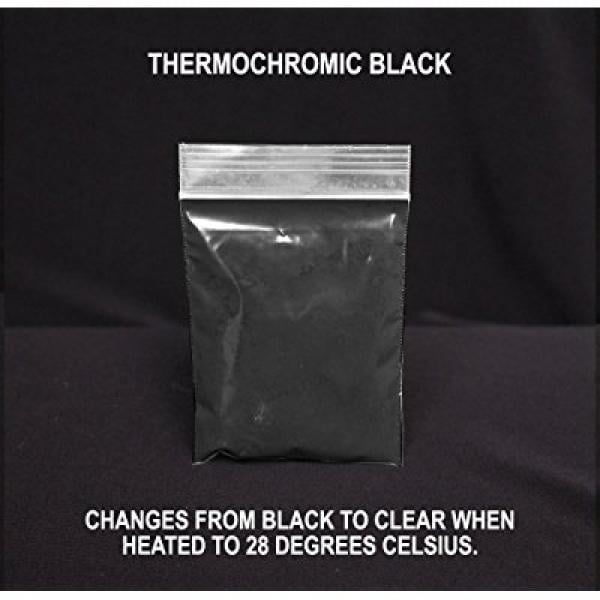 Black Thermochromic Pigment Changes From Black to White/Clear At 18