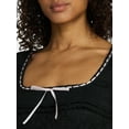thumbnail image 5 of Madden NYC Women’s Texture Lace Mini Dress with Short Sleeves, Sizes XXS-XXL, 5 of 5