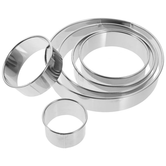 Raindrops Round Cookie Mold 6Pcs Empanada Press Pie Molds Non Stick Surface Easy Cleaning