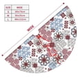 thumbnail image 3 of Sikiie Abstract Floral 30-48 inches {designName} Print Christmas Tree Skirt Snowman Xmas Tree Skirt with Edge Christmas Decorations for Holiday Party36", 3 of 7
