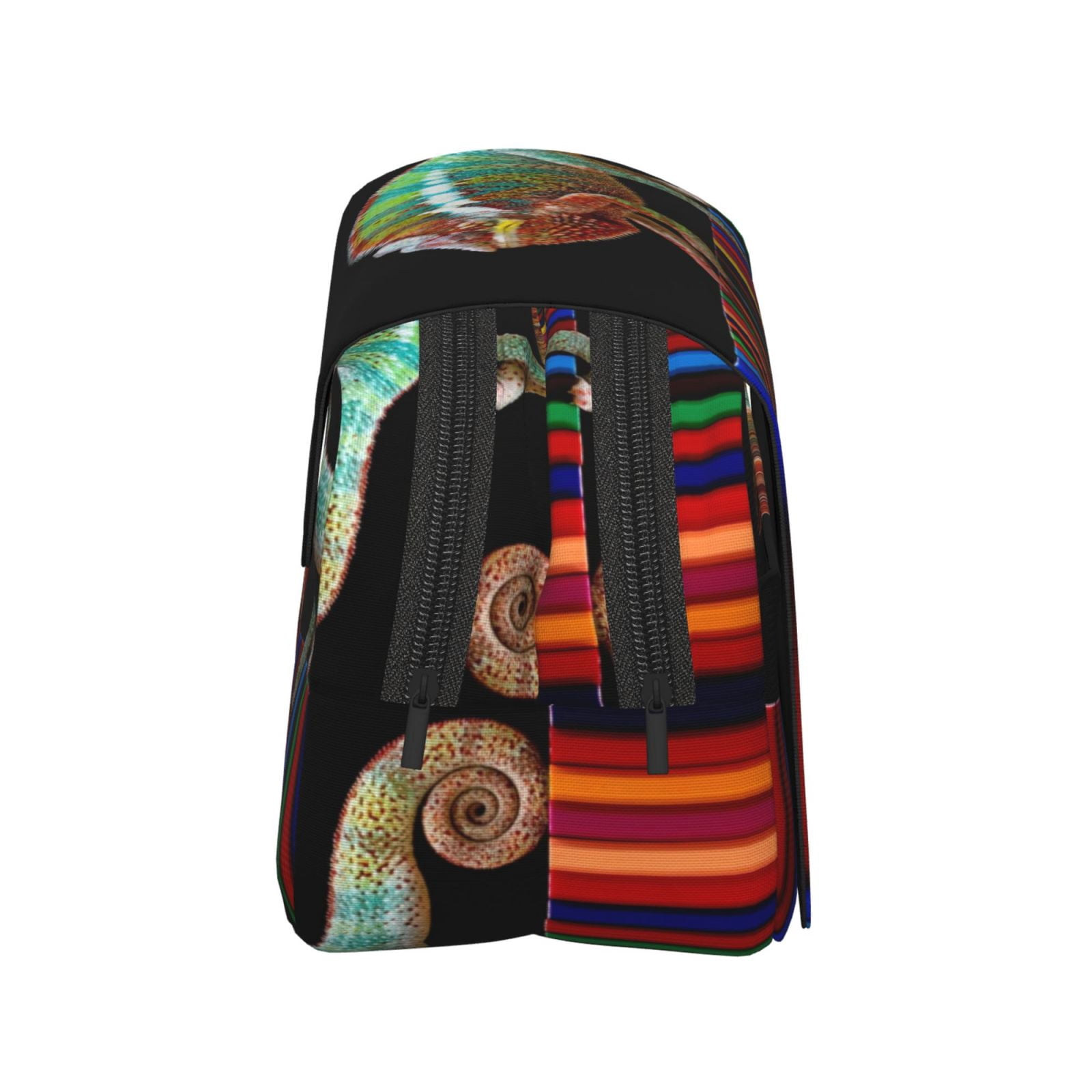 Kdxio Chameleon Panther On Colored Pencils for Double Compartment Pen Case Oxford Organizer with Zipper Pockets for Students Artists