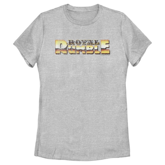 Women's WWE Royal Rumble Logo Graphic Tee Athletic Heather X Large