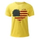 thumbnail image 2 of Mens Casual Manga Corta Botón Abajo Camisetas Estados Unidos Bandera Impresión Cuello Redondo Suéter Camiseta, Poliéster Casual Uso Diario para Hombres, 2 of 5