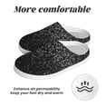 thumbnail image 6 of Daiia Black And White Dotted Print Women’s Fuzzy Slippers Memory Foam Lightweight House Shoes Cozy Loafer Flannel House Shoes-37/38, 6 of 7